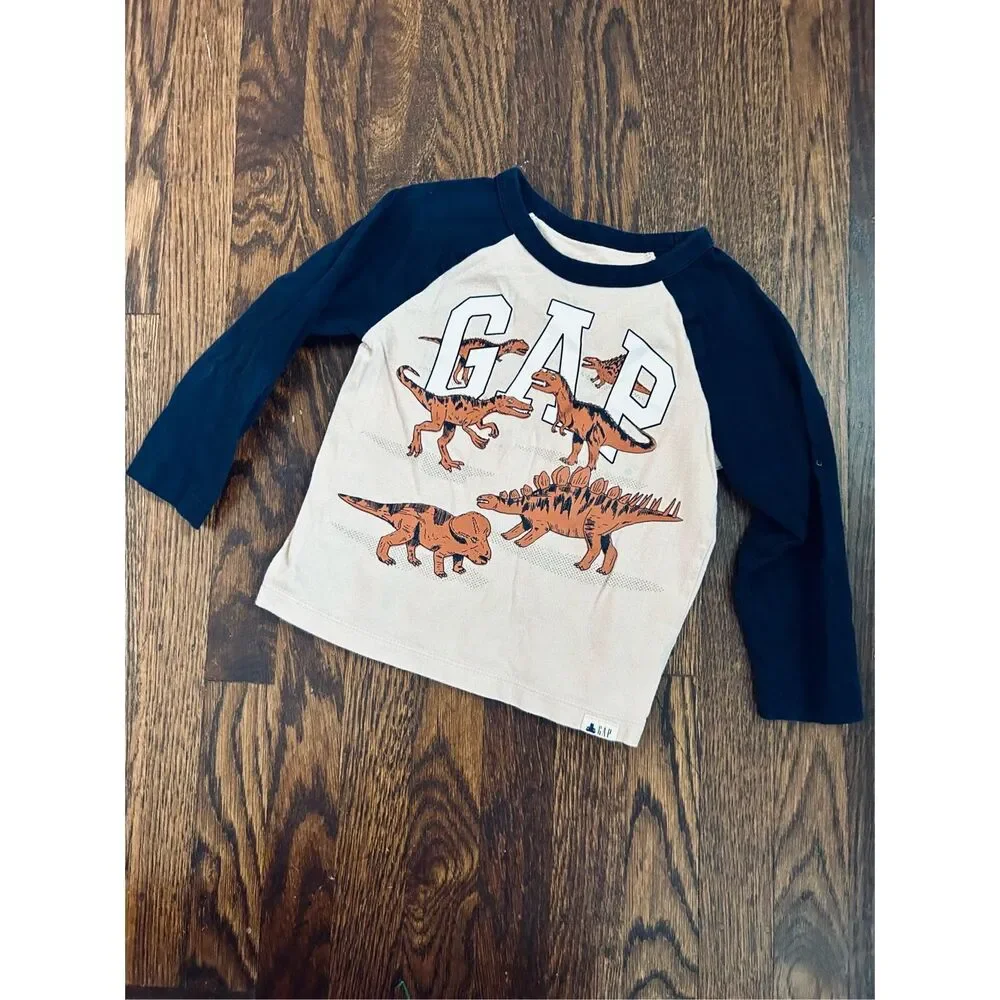 BABYGap GAP Toddler Boys 3 Long Sleeve Knit Shirt Bundle